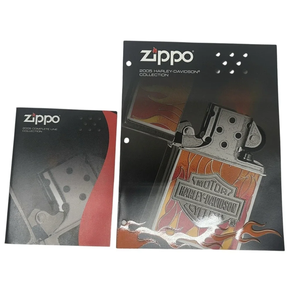 Lot‎ Of 2 Harley Collection 2005 Zippo Lighter Catalog